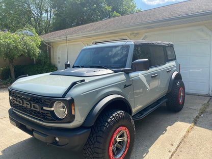 RedRock Hood Vent; Matte Black (21-25 Bronco)