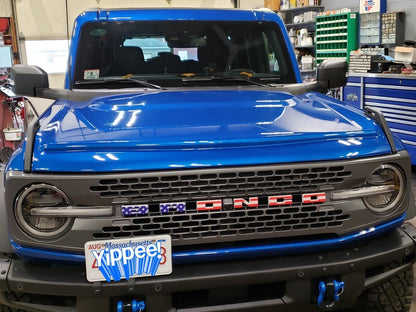RedRock Hood Deflector; Gloss Black (21-25 Bronco)