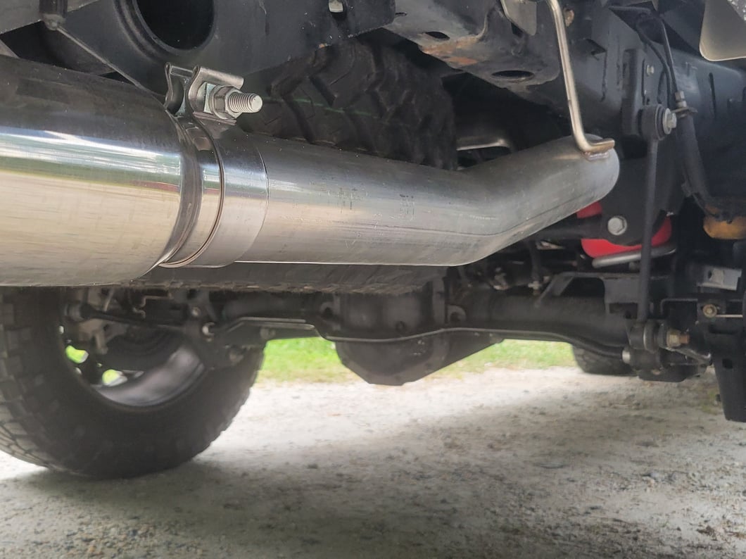 RedRock Dual Exhaust System with Polished Tips; Rear Exit (20-25 3.6L Jeep Gladiator JT)