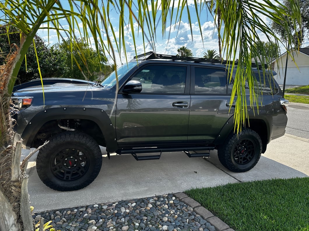RedRock Pocket Style Fender Flares; Matte Black (14-24 4Runner)
