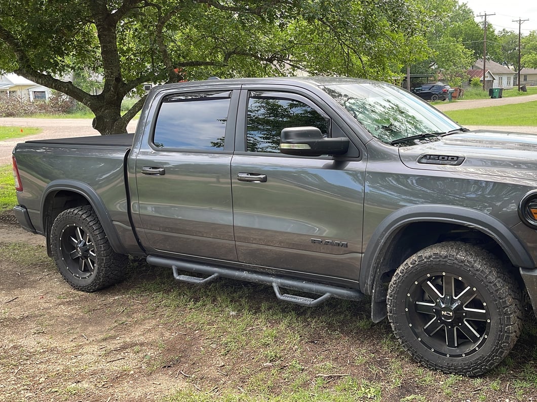 RedRock Molded Mud Guards; Front and Rear (19-25 RAM 1500 w/o OE Fender Flares)