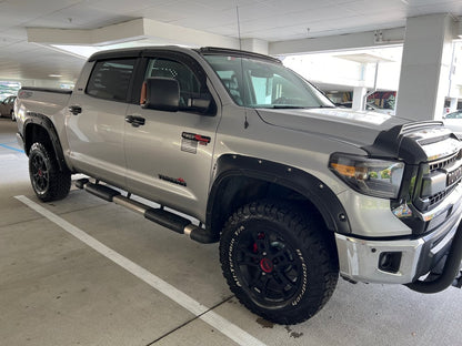 RedRock Door Handle Covers; Gloss Black (07-21 Tundra)