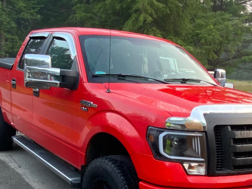 RedRock Full Towing Mirror Covers; Chrome (09-14 F-150)