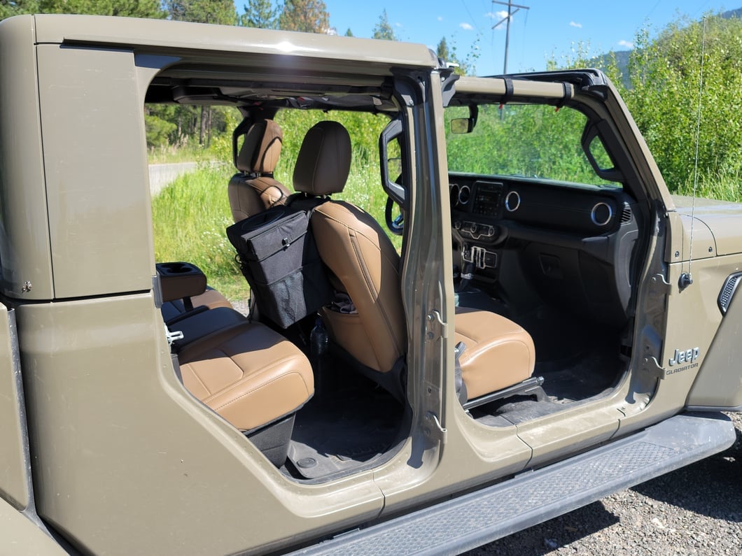 RedRock Headrest Mounted Trash Can with Storage Pockets (20-25 Jeep Gladiator JT)