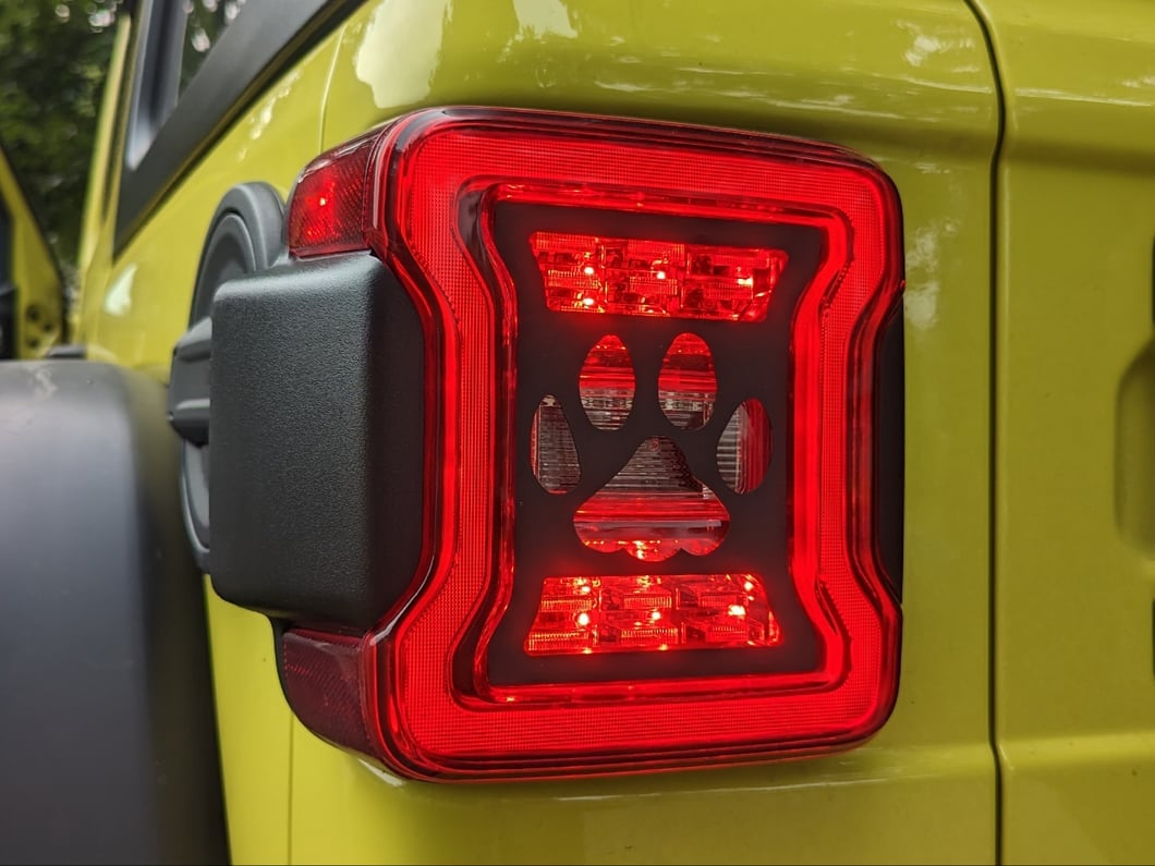 RedRock Paw Tail Light Covers (18-25 Jeep Wrangler JL w/ Factory LED Tail Lights)