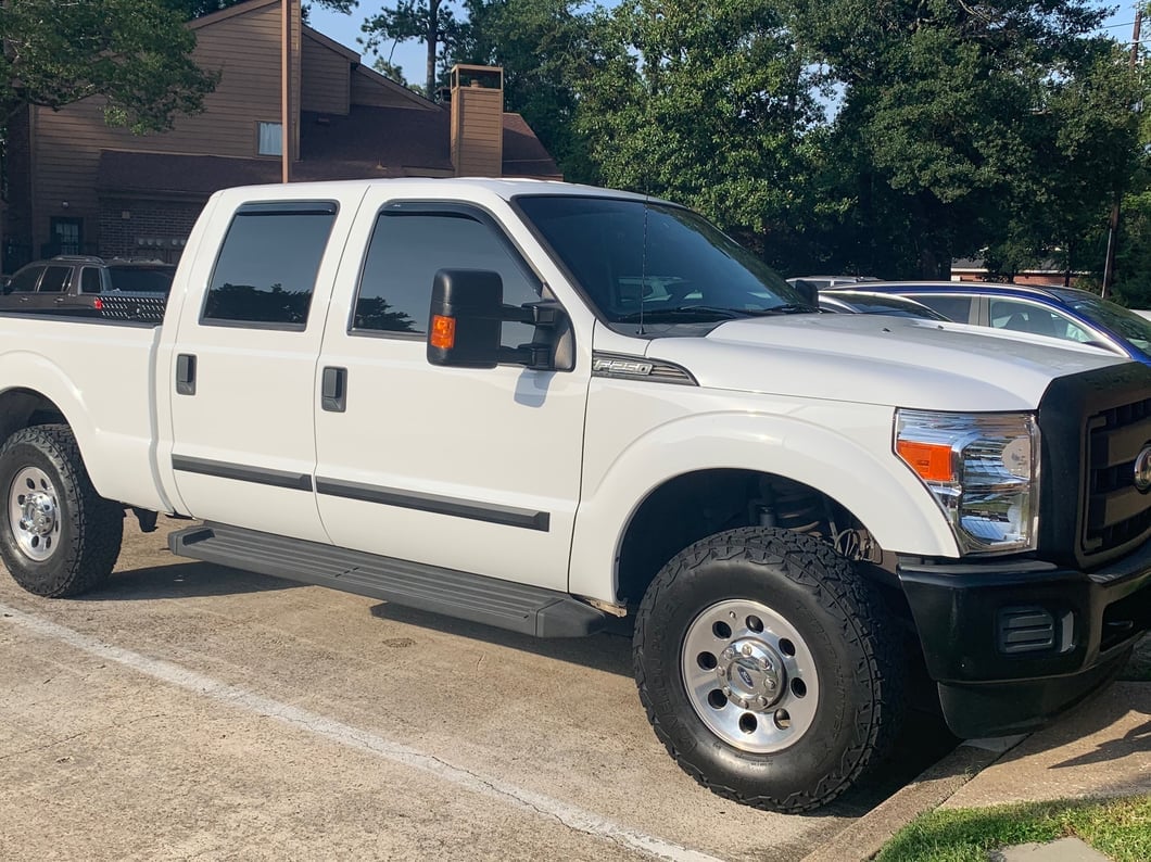 RedRock Rugged Look Body Side Moldings; Matte Black (99-25 F-250 Super Duty SuperCrew)