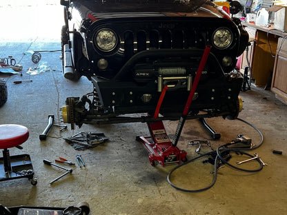 RedRock Exhaust Spacer Kit for 2.50+ Inch Lift (12-18 Jeep Wrangler JK)