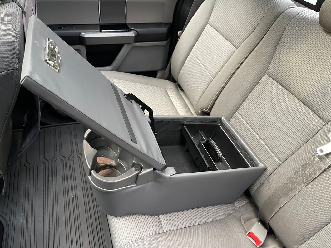 RedRock Universal Bench Seat Center Console with Cup Holders (Universal; Some Adaptation May Be Required)