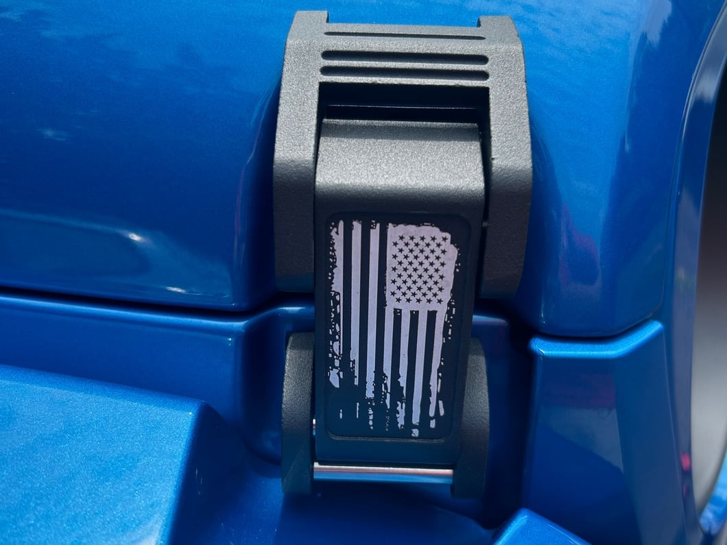 RedRock V2 Old Glory Billet Hood Catch Kit (20-25 Jeep Gladiator JT)