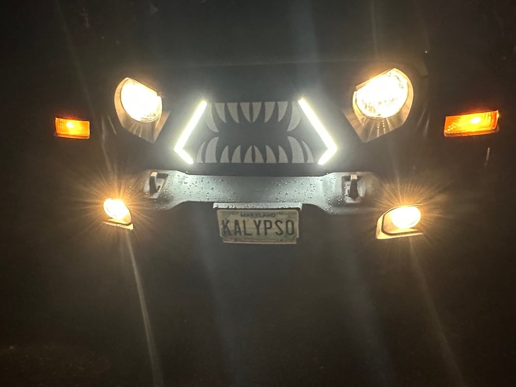 RedRock Open Wide Grille with LED DRL (18-25 Jeep Wrangler JL w/o TrailCam)