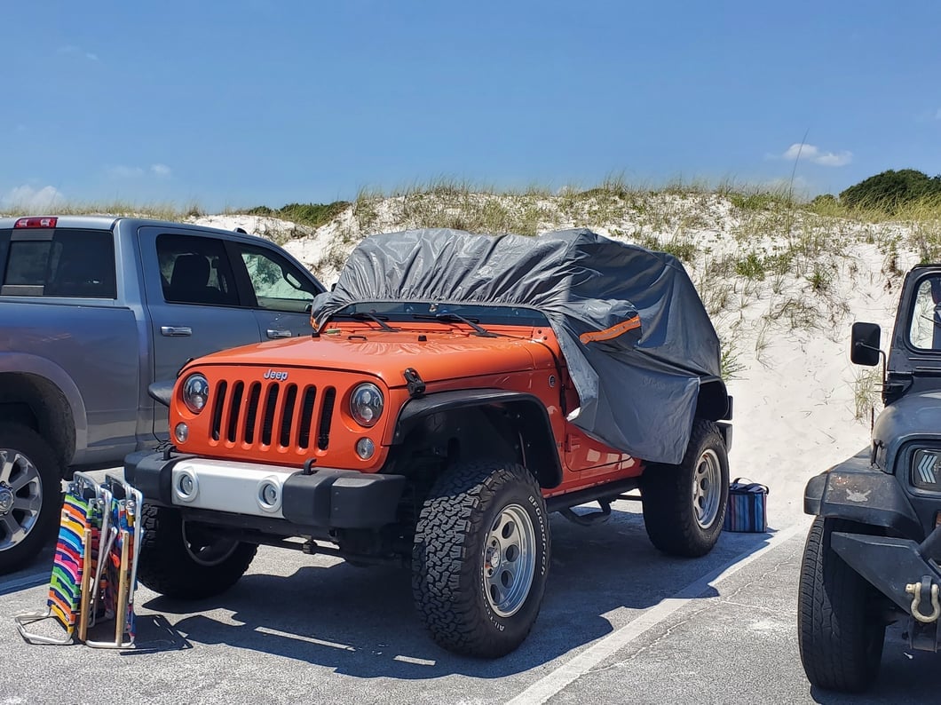 RedRock 4-Layer Breathable Cab Cover; Gray (07-18 Jeep Wrangler JK 2-Door)