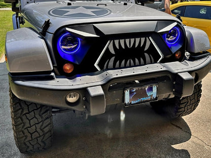 RedRock Open Wide Grille with LED DRL (07-18 Jeep Wrangler JK)