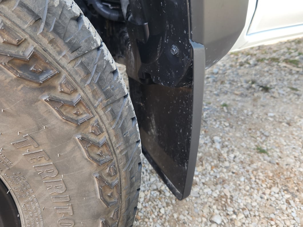 RedRock Molded Mud Guards; Front and Rear (16-23 Tacoma w/ OE Fender Flares)