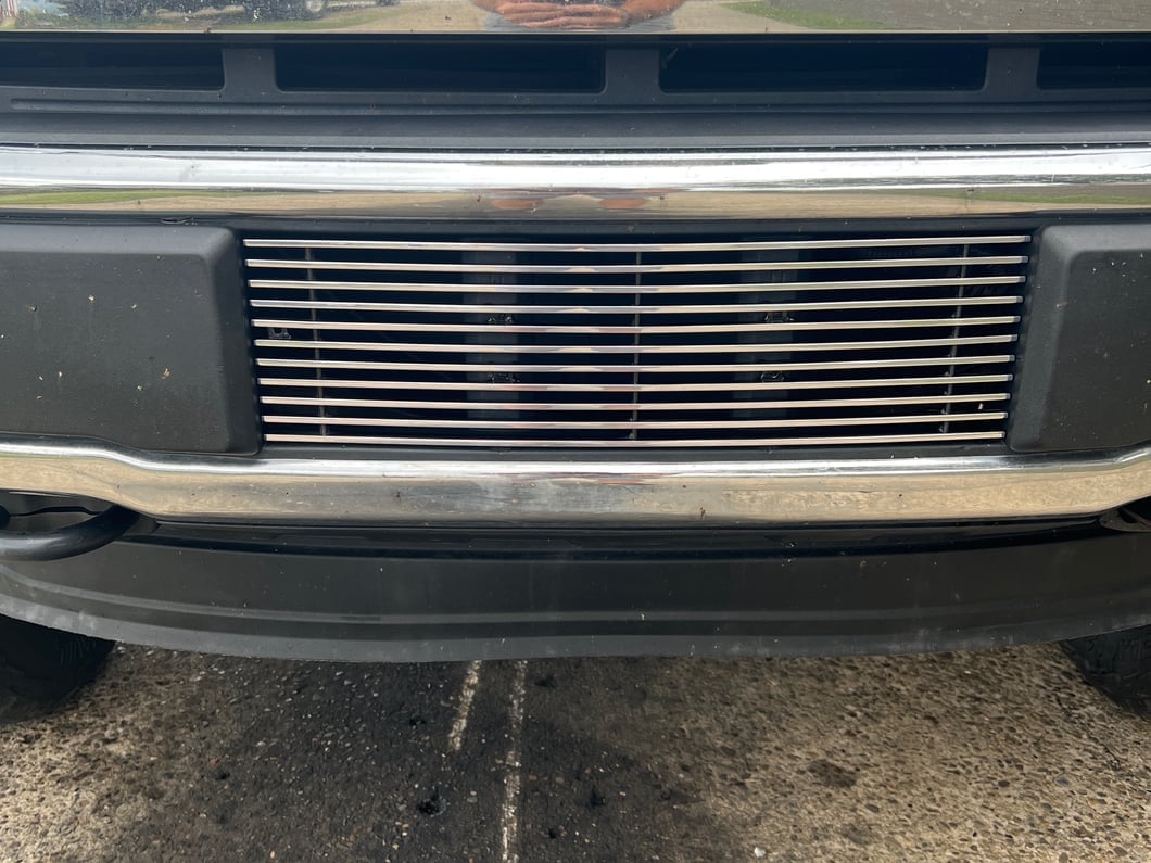 RedRock Modern Billet Lower Grille Insert; Polished (15-17 F-150, Excluding Raptor)