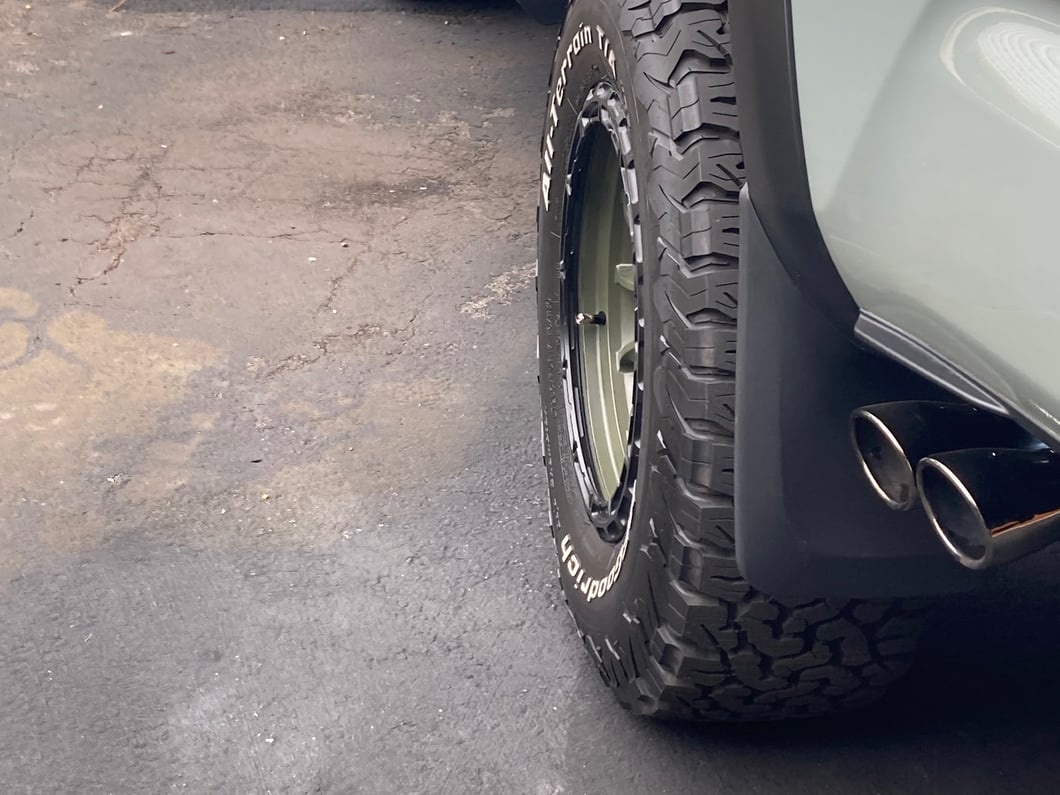 RedRock Molded Mud Guards; Front and Rear (16-23 Tacoma w/ OE Fender Flares)