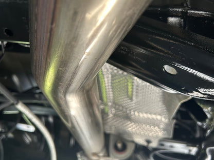 RedRock Single Exhaust System with Polished Tip; Side Exit (20-25 3.6L Jeep Gladiator JT)