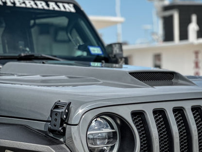 RedRock Type-SSK Ram Air Hood; Unpainted (18-25 Jeep Wrangler JL)