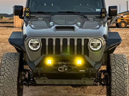 RedRock Type-SSK Ram Air Hood; Unpainted (18-25 Jeep Wrangler JL)
