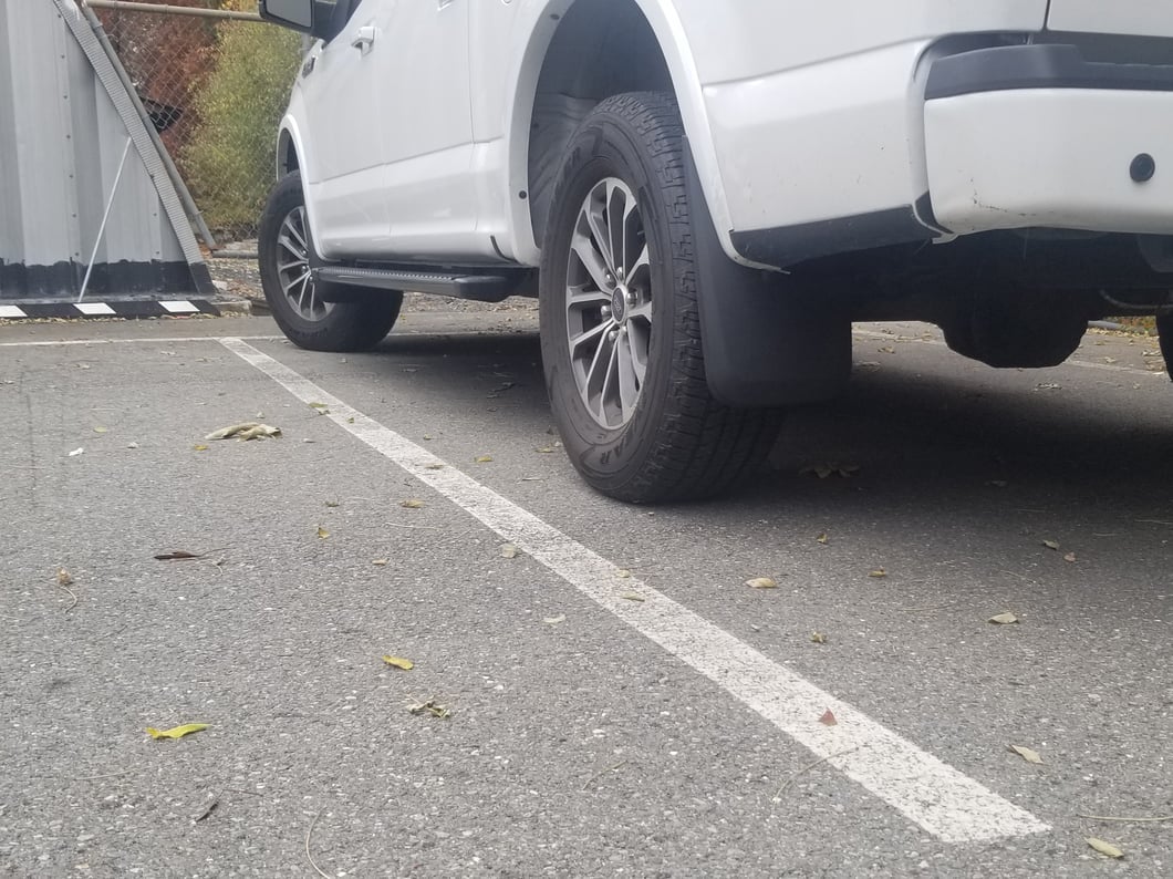 RedRock Molded Mud Guards; Front and Rear (15-20 F-150 w/ OE Fender Flares)