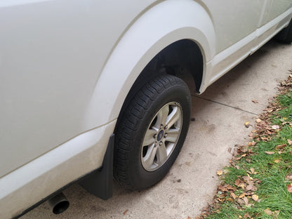 RedRock Molded Mud Guards; Front and Rear (15-20 F-150 w/o OE Fender Flares)