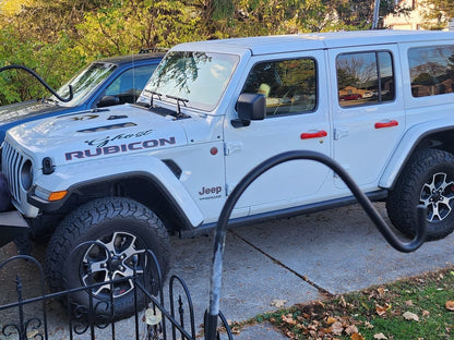 RedRock Door Handle Covers; Red (18-25 Jeep Wrangler JL 4-Door)