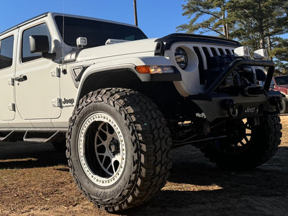 Jeep Licensed by RedRock HD Stubby Front Bumper with Backlight LED Jeep Logo (20-25 Jeep Gladiator JT)