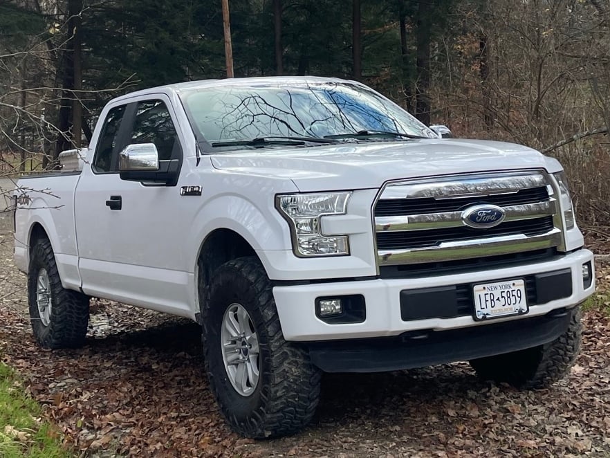 RedRock Skull Cap Replacement Mirror Covers; Chrome (15-20 F-150 w/ Standard Mirrors)