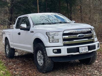 RedRock Skull Cap Replacement Mirror Covers; Chrome (15-20 F-150 w/ Standard Mirrors)