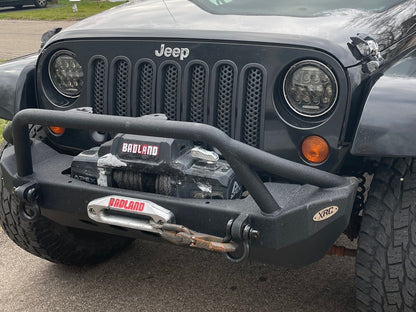 RedRock Mesh Grille Inserts; Matte Black (07-18 Jeep Wrangler JK)