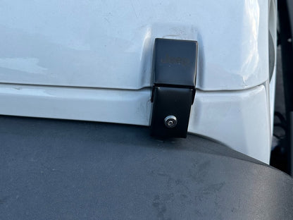 Jeep Licensed by RedRock Hood Lock Kit with Jeep Logo (07-18 Jeep Wrangler JK)