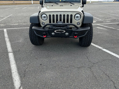 Jeep Licensed by RedRock HD Tubular Front Bumper with Jeep Logo (07-18 Jeep Wrangler JK)