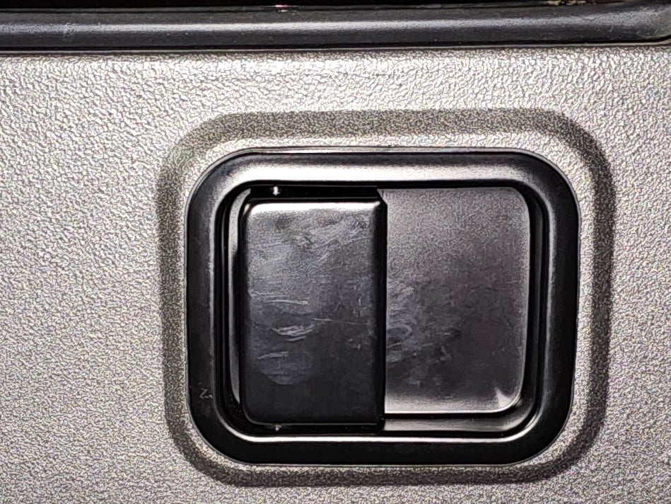 RedRock Paddle Door Handle; Driver Side; Black (76-06 Jeep CJ7, Wrangler YJ & TJ)