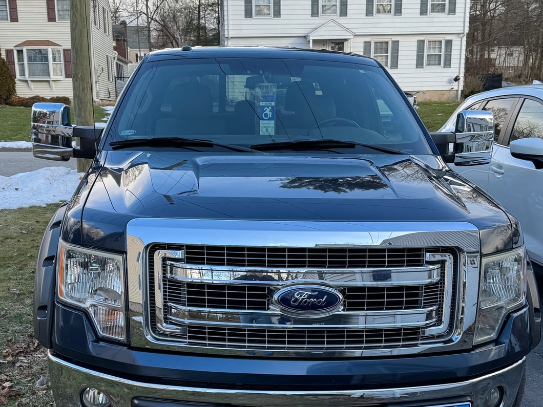 RedRock Full Towing Mirror Covers; Chrome (09-14 F-150)