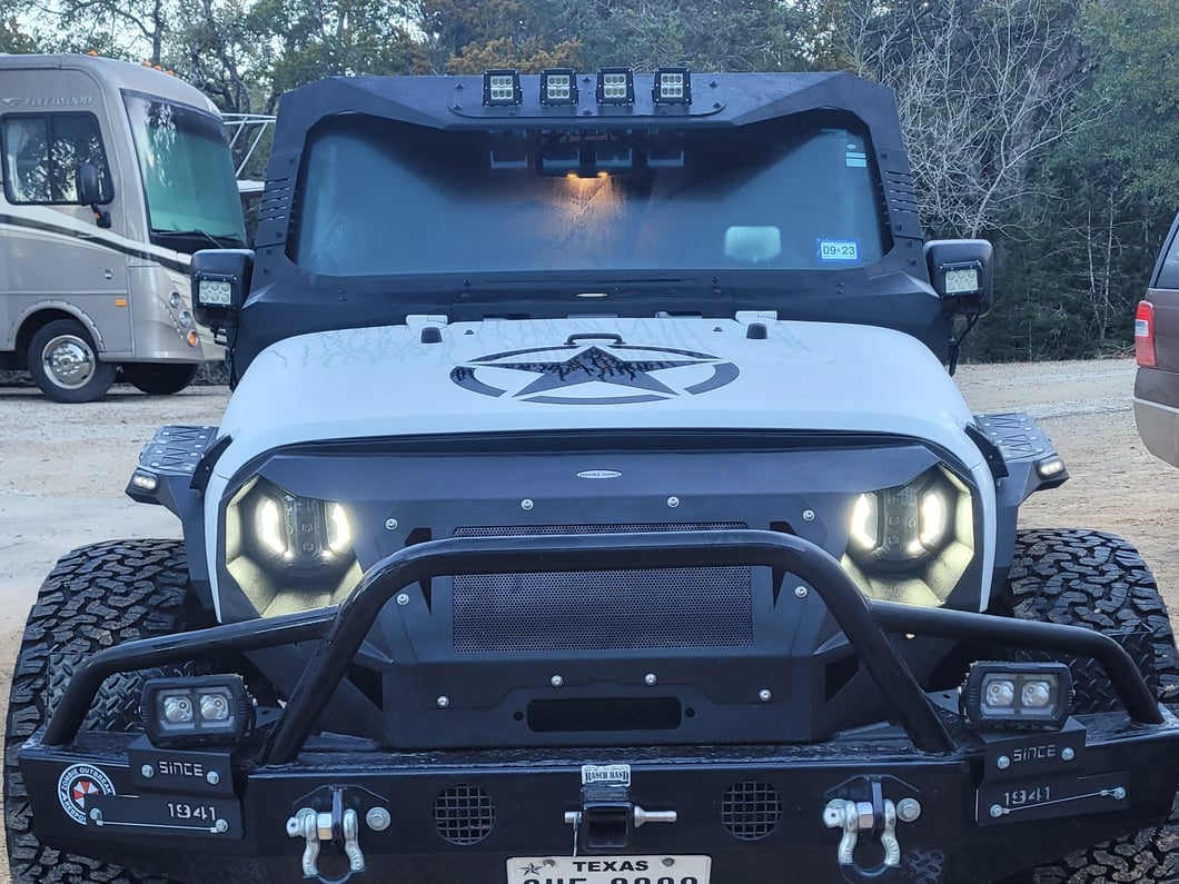 RedRock Headlight Guards (07-18 Jeep Wrangler JK)