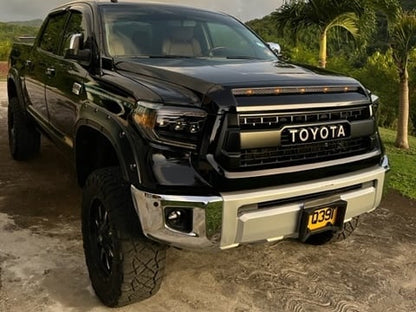 RedRock Door Handle Covers; Gloss Black (07-21 Tundra)