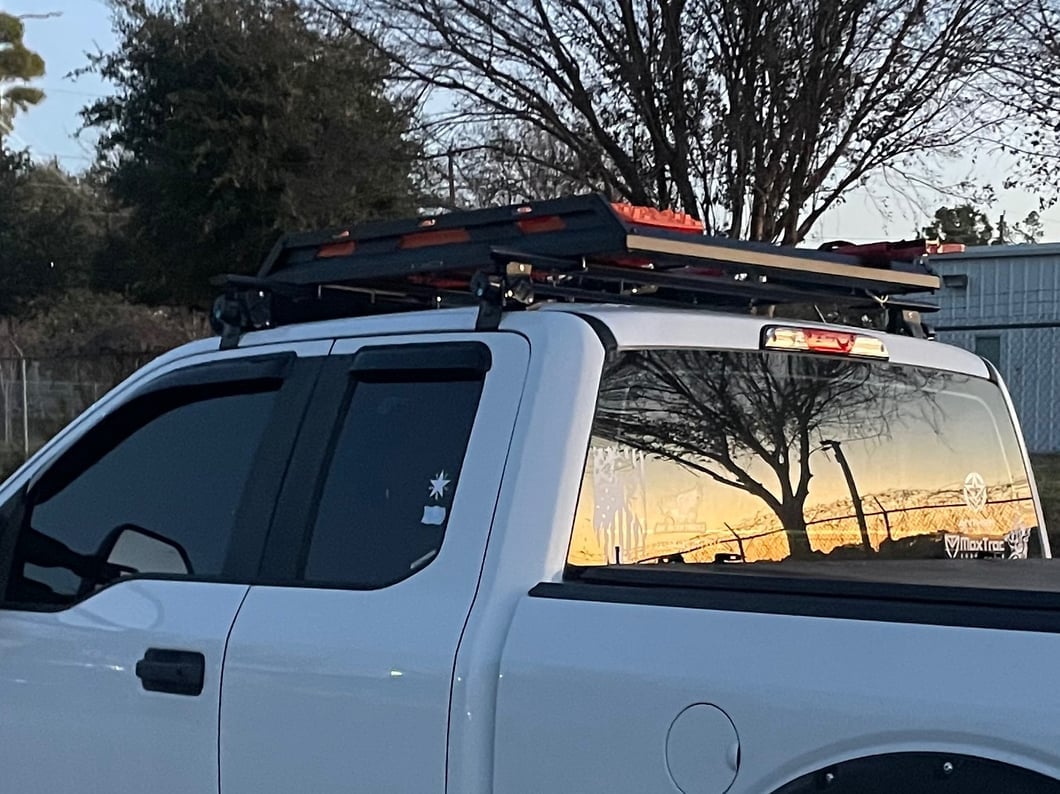 RedRock Cross Bar Roof Rack; Black; 60-Inch (15-20 F-150)