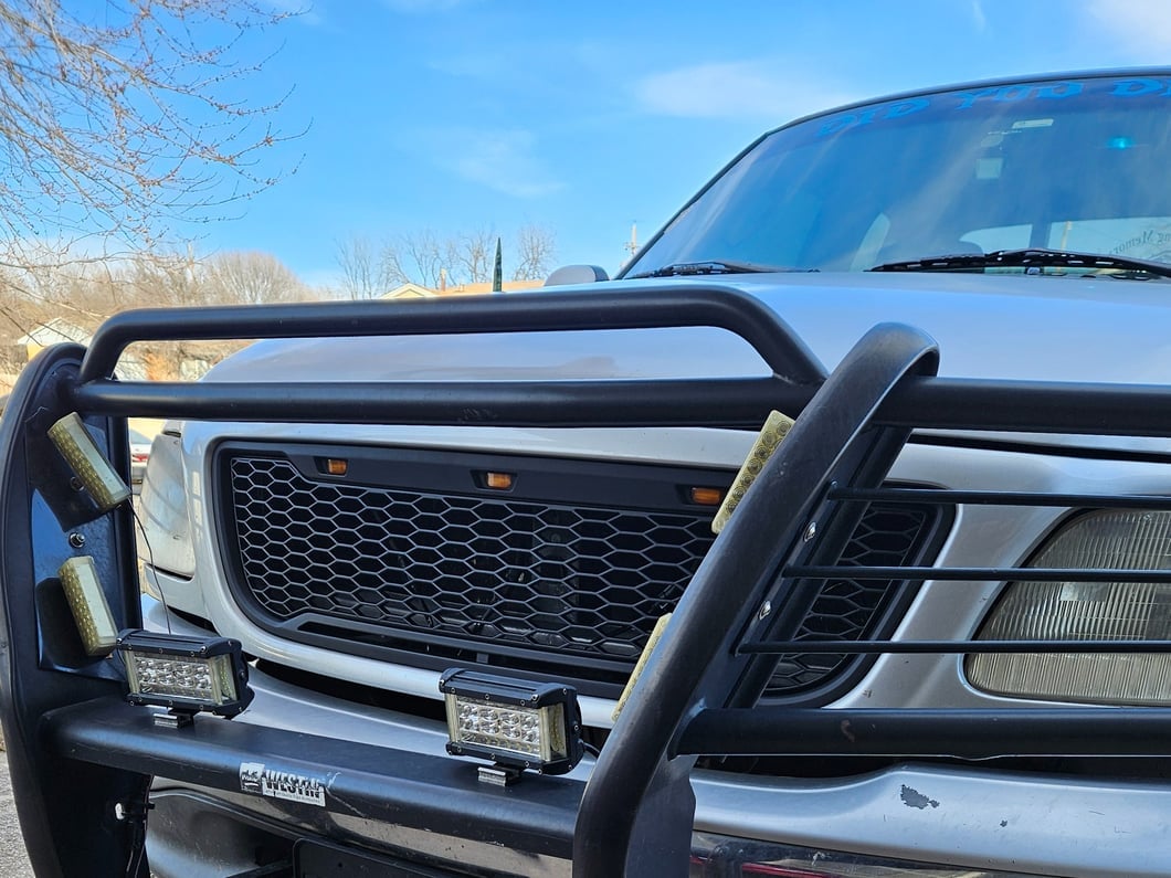 RedRock Baja Upper Replacement Grille; Black (99-03 F-150)