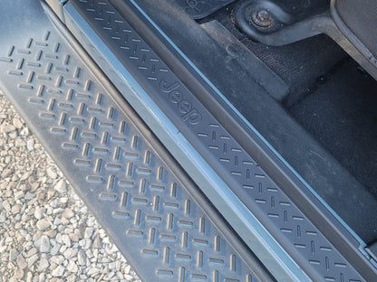 Jeep Licensed by RedRock Door Entry Guards with Jeep Logo (07-18 Jeep Wrangler JK 4-Door)