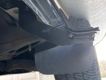 RedRock 5-Inch Oval Bent End Side Step Bars; Stainless Steel (07-21 Tundra Double Cab)
