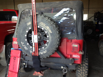 RedRock Extreme Recovery Jack Spare Tire Mount (87-18 Jeep Wrangler YJ, TJ & JK)