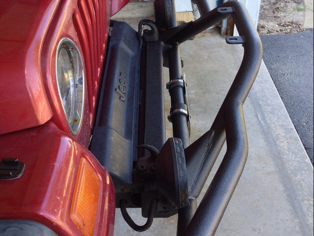 RedRock Rock Crawler Front Grille Guard; Textured Black (87-06 Jeep Wrangler YJ & TJ)