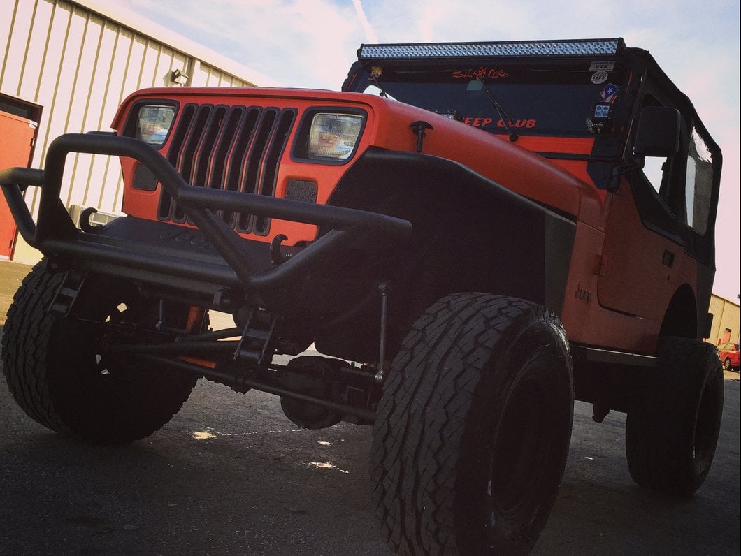 RedRock Rock Crawler Front Grille Guard; Textured Black (87-06 Jeep Wrangler YJ & TJ)