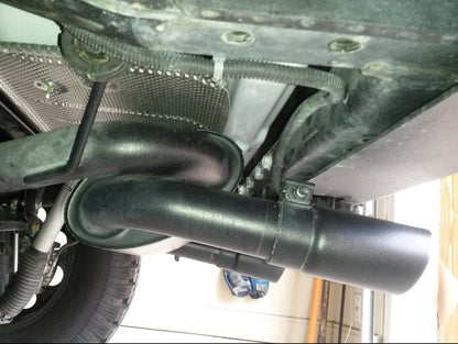 RedRock Dual Outlet Axle-Back Exhaust with Black Tips (07-18 Jeep Wrangler JK)