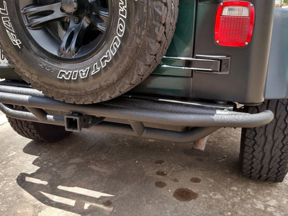 RedRock Rock Crawler Rear Bumper; Textured Black (97-06 Jeep Wrangler TJ)
