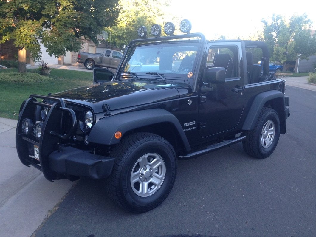 RedRock Light Bar; Gloss Black (07-18 Jeep Wrangler JK)