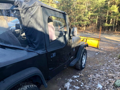 RedRock Door Skin with Frame; Driver Side; Black Denim (87-95 Jeep Wrangler YJ)