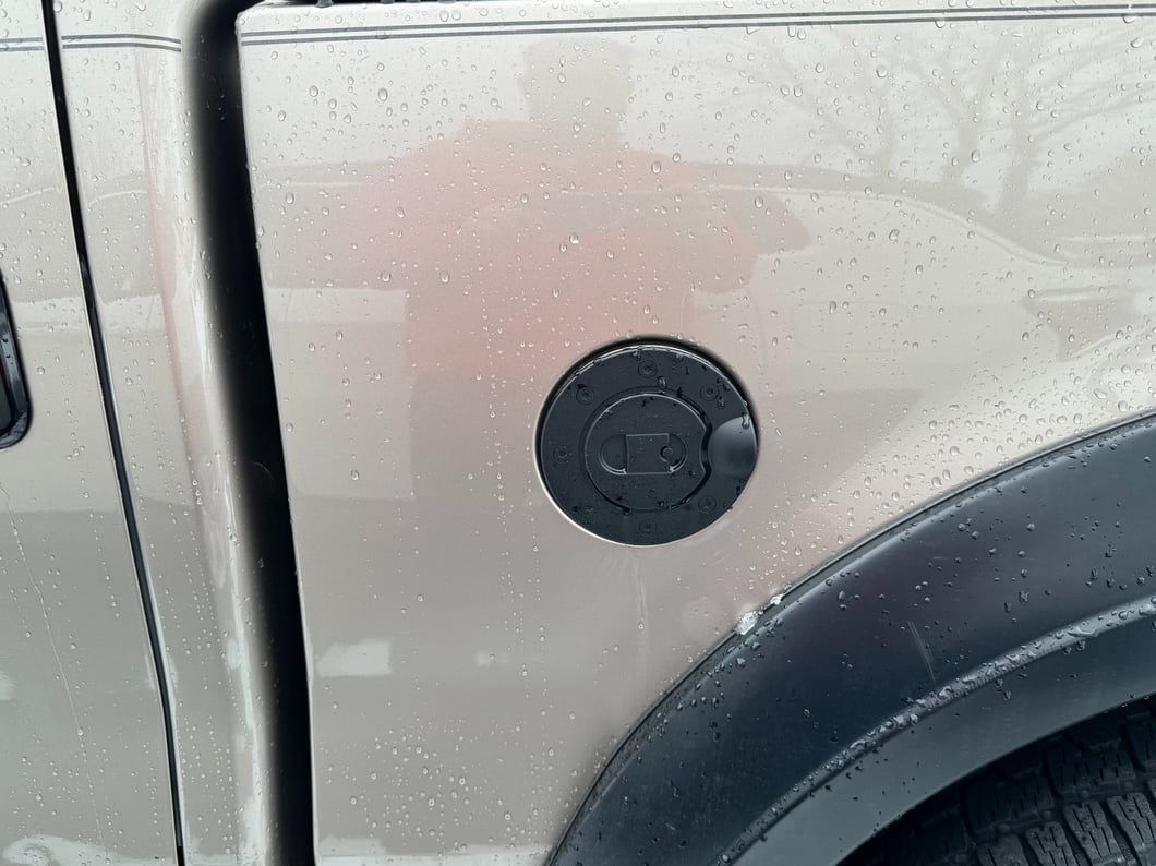 RedRock Fuel Door Cover; Matte Black (04-08 F-150 Styleside)