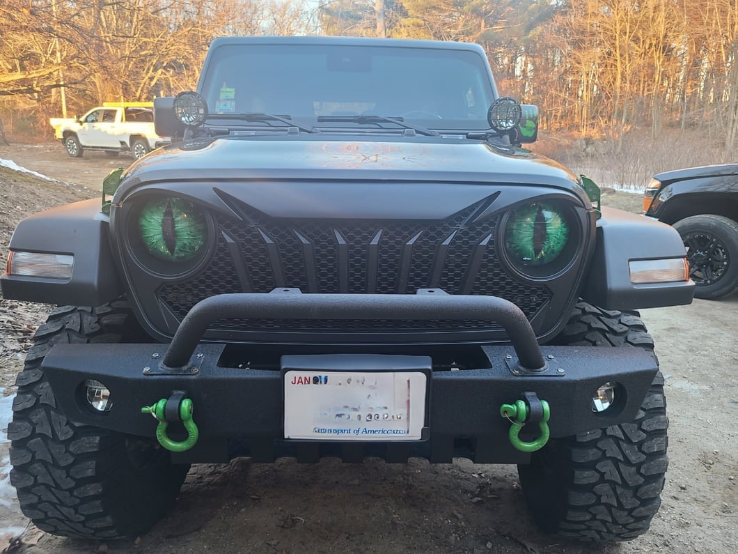 RedRock Titus Grille; Unpainted (18-25 Jeep Wrangler JL w/o TrailCam)