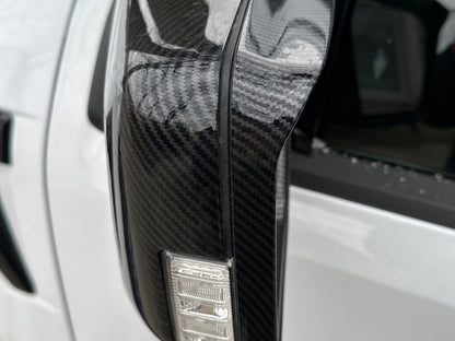 RedRock Side Mirror Trim; Carbon Fiber (21-25 F-150)