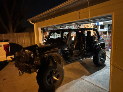 RedRock Extended Bikini Top; Black Diamond (11-18 Jeep Wrangler JK 4-Door)